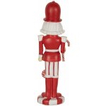 Bílo-červená vánoční dekorace socha Louskáček - 7*7*23 cm - Clayre & Eef – Hledejceny.cz