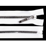 Prima-obchod Kostěný zip No 5 délka 40 cm čtvercové zuby, barva 3 bílá stříbrná – Hledejceny.cz