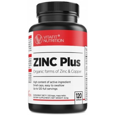 Vitafit Nutrition Zinc Plus 120 kapslí – Hledejceny.cz