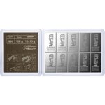 Combi Bar Valcambi SA Švýcarsko stříbrný slitek 10 x 10 g – Zboží Dáma