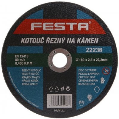 Festa Kotouč řezný na kámen 180 x 2.5 x 22.2 mm – Zboží Mobilmania