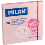 MILAN Blok lep MILAN Pastel 76 x 76 mm 90 l., růžové – Hledejceny.cz