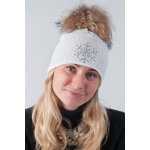 R-Jet čepice Top Fashion Exclusive bílá stříbrný lurex – Hledejceny.cz