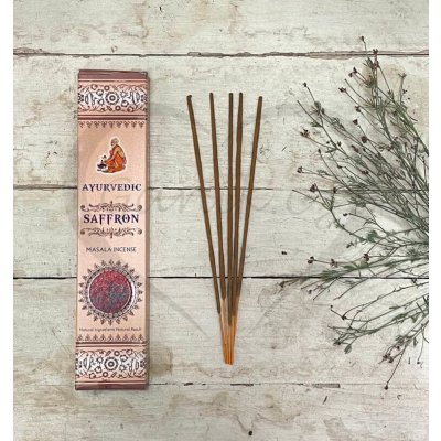 Ayurvedic indické vonné tyčinky Saffron 15 ks – Hledejceny.cz