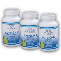 FitSport Nutrition Kotvičník zemní 90% + Vitamin B6 + Zinek 270 kapslí