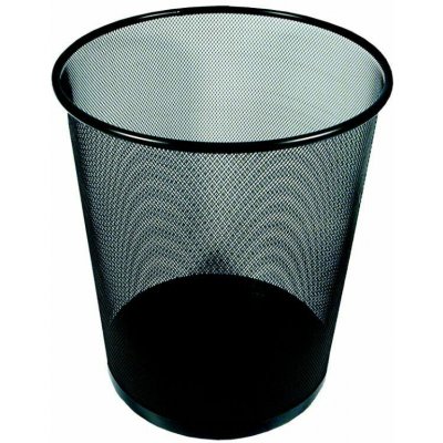 Drátěný odpadkový koš 26,5 × 28,5 cm - černý – Zbozi.Blesk.cz
