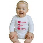 NEW BABY Body s potiskem New Baby MADE IN LOVE – Hledejceny.cz