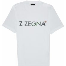 Z ZEGNA Logo tričko bílá