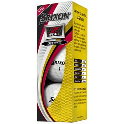 Srixon Z-Star 6 bílé 3 ks – Hledejceny.cz