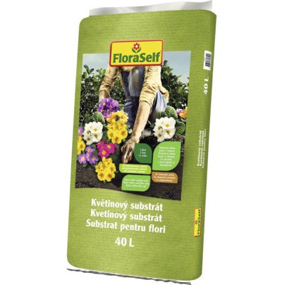 FloraSelf Květinový substrát 40 l – Zboží Dáma