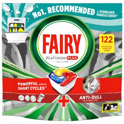 Fairy Platinum All in1 Lemon Kapsle do myčky 122 ks – Hledejceny.cz