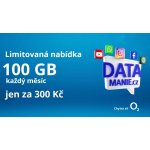 O2 LIMITOVANÁ SIM 100GB na měsíc jen za 300 Kč