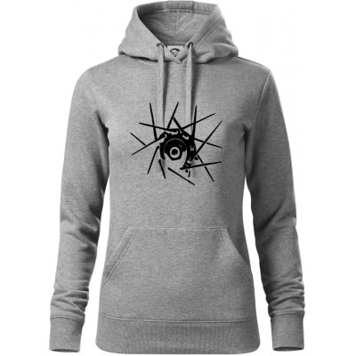 Cyclo výplet mikina dámská Cape s kapucí Tmavě šedý melír – Hledejceny.cz