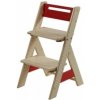 Dětský stoleček s židličkou Gazel rostoucí židle ZUZU červená