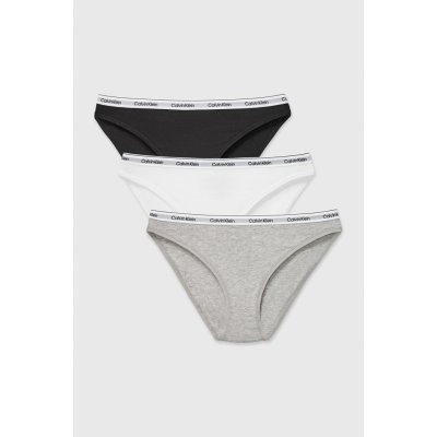 Calvin Klein 3PACK Klasické kalhotky černošedá – Hledejceny.cz