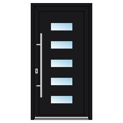 OknaDvereNaMiru.cz Vchodové plastové dveře STYL 2002 antracit 90 x 205 cm – Sleviste.cz