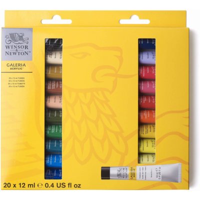 Winsor & Newton akrylové barvy 12 ml sada 20 ks – Hledejceny.cz