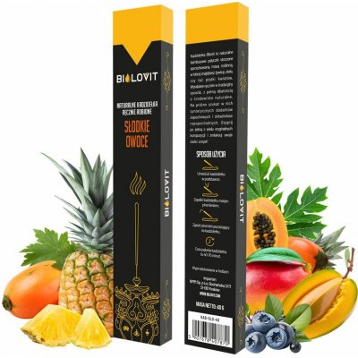 Bilovit Přírodní aromatické vonné tyčinky Sladké ovoce 40 g – Hledejceny.cz