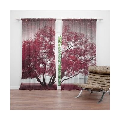 Sablio Závěs Červený strom: 2ks 140x250cm – Hledejceny.cz