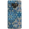 Pouzdro a kryt na mobilní telefon Samsung Mobiwear Elite Pro Samsung Galaxy Note 9 E108E Modré mandala květy