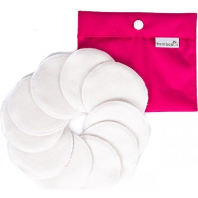 Bamboolik Pratelné odličovací tamponky z biobavlny 10 ks + pytlík Mini Malinový – Zbozi.Blesk.cz