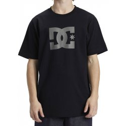 Dc DC STAR černé Pewter pánské tričko s krátkým rukávem