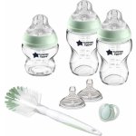Tommee Tippee sada kojeneckých lahví C2N silikon + kartáč průhledná – Sleviste.cz