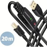 Axagon ADR-220B USB 2.0 A-M na B-M aktivní propojovací / repeater, 20m – Zboží Mobilmania