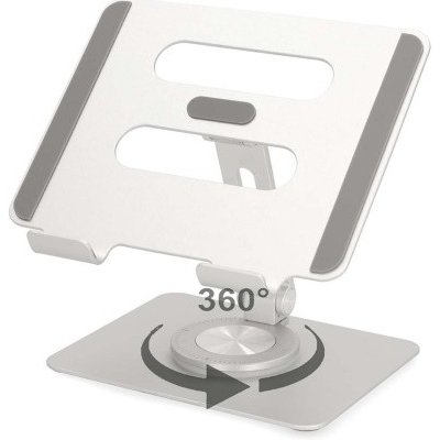 NEDIS stojan na tablet/ univerzální/ Full Motion/ natočení 360 °/ hliník/ stříbrný – Sleviste.cz