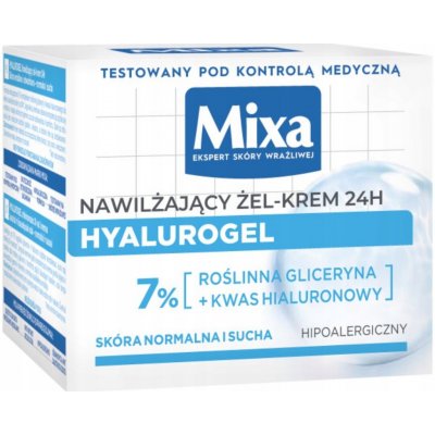Mixa Hyalurogel Light hydratační krém pro citlivou pleť 50 ml – Zbozi.Blesk.cz