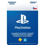 PlayStation Store dárková karta 1000 Kč