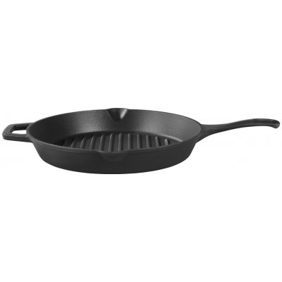 GRILLMEISTER Litinová grilovací pánev, Ø 28 cm (rýhovaný) – Sleviste.cz
