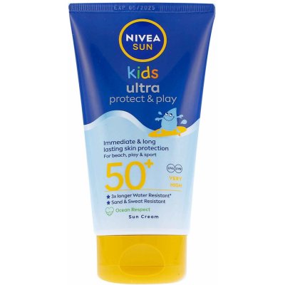 Nivea Sun Kids Protect & Play OF50 voděodolné mléko na opalování pro děti 150 ml – Sleviste.cz