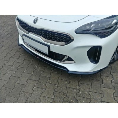 Maxton Design spoiler pod přední nárazník ver.1 pro Kia Stinger GT, černý lesklý plast ABS – Zbozi.Blesk.cz