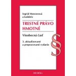 Trestné právo hmotné. Všeobecná časť, 3. vydanie - Ingrid Mencerová a kolektív – Sleviste.cz