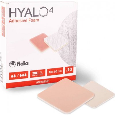 Hyalo4 Silicone Adhesive Non-border Foam Dressing 10 X 10 silikonové adhezivní krytí bez lepivého okraje 10