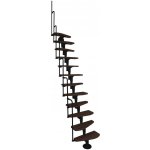 Minka STAIRS modulové schodiště Monaco ořech/černá, 293,8 cm – Zboží Mobilmania