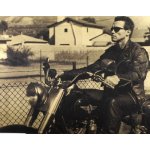 Parádní plakát Arnolda Schwarzeneggera na motorce z filmu Terminátor – Zboží Dáma