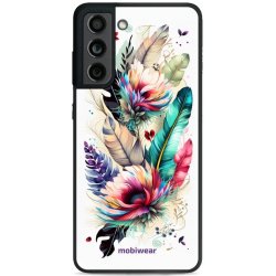 Pouzdro Mobiwear Glossy Samsung Galaxy S21 FE - G017G Pírka a květy