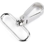 Karabina kovová, s průvlekem 060995-1 nikl, stříbrná průvlek 39mm – Zboží Mobilmania