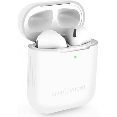 AlzaGuard Skinny Silicone Case pro AirPods 1. a 2. generace AGD-ACSS1W – Zboží Živě