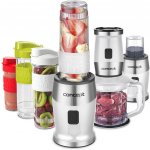 CONCEPT SM3391 Fresh&Nutri smoothie mixér, chopper, mlýnek, 700 W + láhve 2 x 570 ml + 400 ml bílý; sm3391