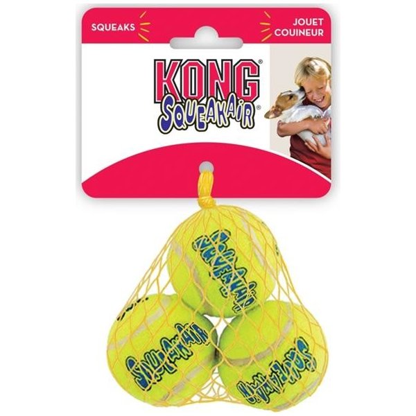 Hračka pro kočky Wild tenis Air Kong Míč extra malý pískací 3 ks