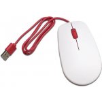 Optická kabelová myš Raspberry Pi 4B / 3B + / 3B / 2B oficiální - červená a bílá_ – Zboží Živě