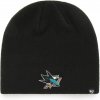 Čepice '47 Brand NHL San Jose Sharks Cuff Knit Beanie black černá