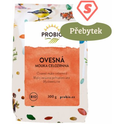 ProBio Ovesná mouka instantní celozrnná Bio 300 g – Zboží Dáma