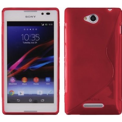 Pouzdro S-Case Sony Xperia C červené – Zboží Mobilmania