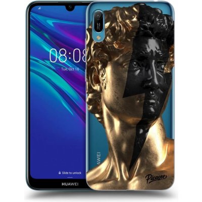 Pouzdro Picasee silikonové Huawei Y6 2019 - Wildfire - Gold čiré – Zbozi.Blesk.cz