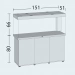 Juwel Rio 450 LED akvarijní set bílý 151 x 51 x 66 cm 450 l – Zboží Dáma