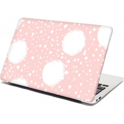Sablio Samolepka na notebook Bílé fleky - 38x26 cm – Zboží Živě